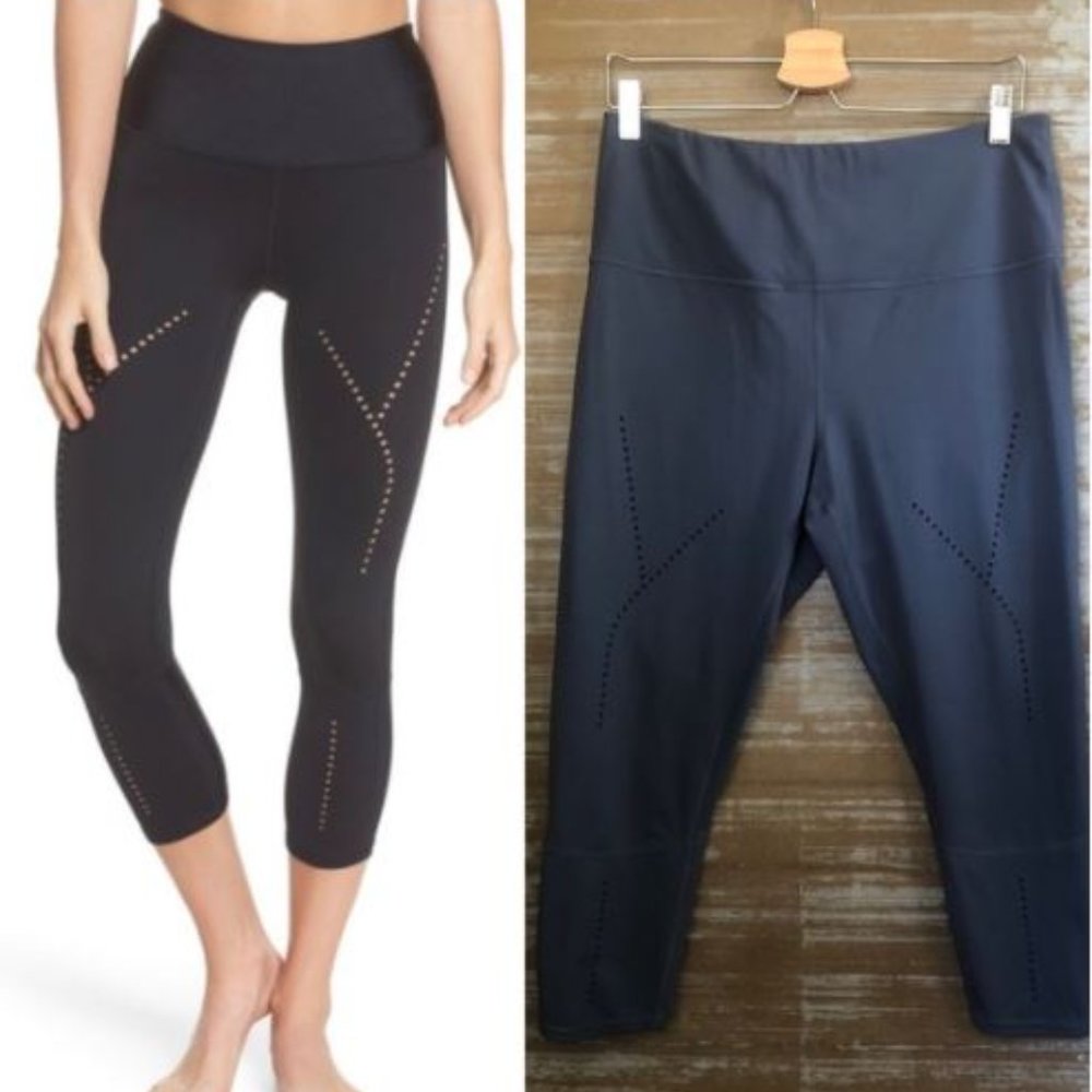 Zella Hi-Waist Starry Night Crop Leggings Gray XXL